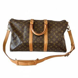 Louis Vuitton Monogram Keepall Bandoulière 45 Duffle Travel Bag - COA Included